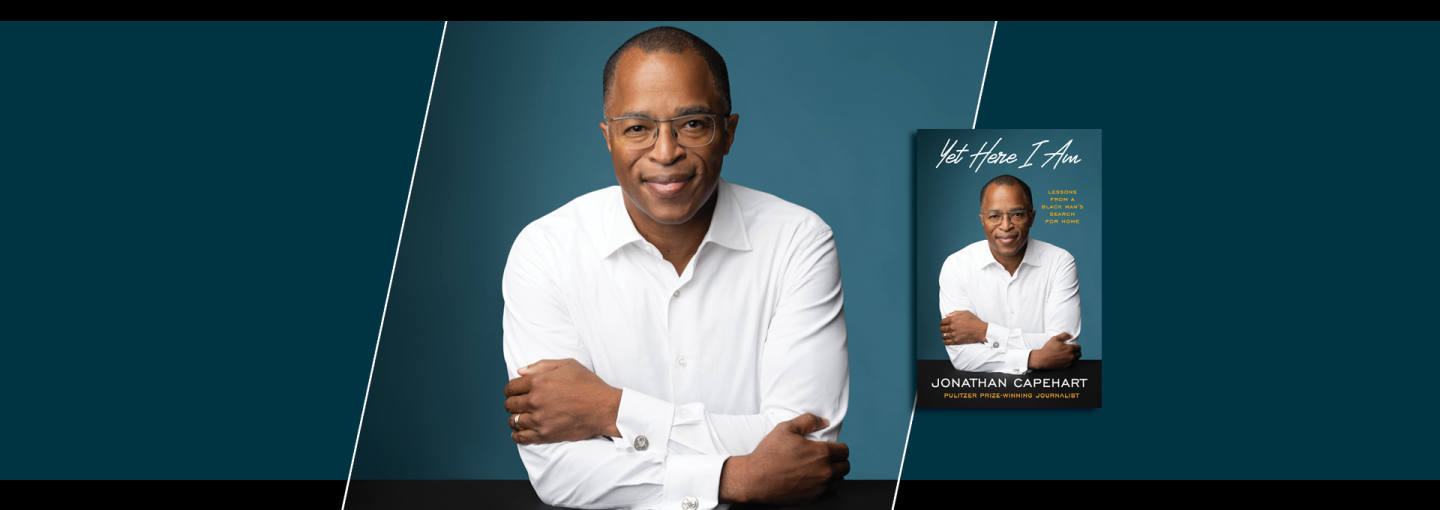 Jonathan Capehart: Finding My Voice Image - the speaker and his book cover